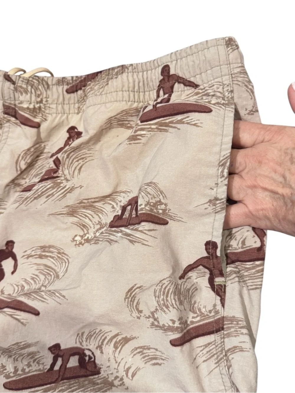 Vintage 90’s Polo Sport Ralph Lauren Surfer Print Swim Trunks Shorts Size L